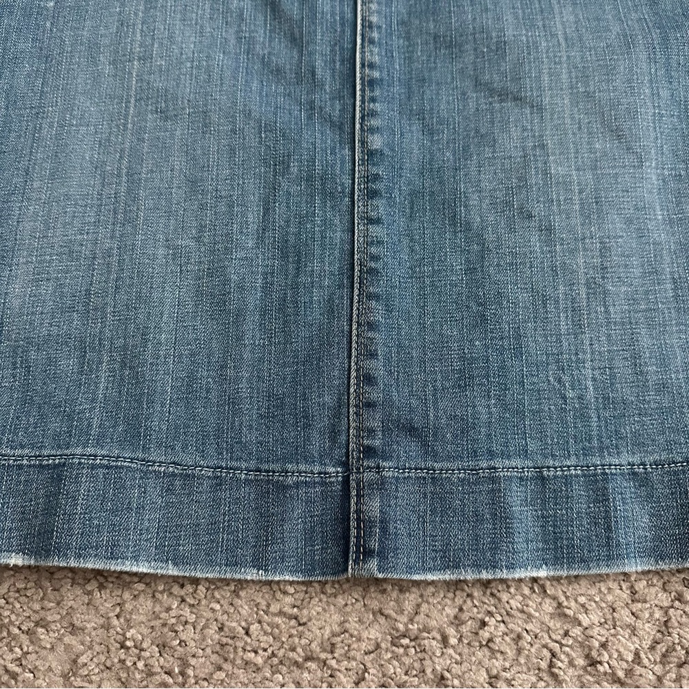 GAP Blue Denim A-Line Skirt - Picture 2 of 11